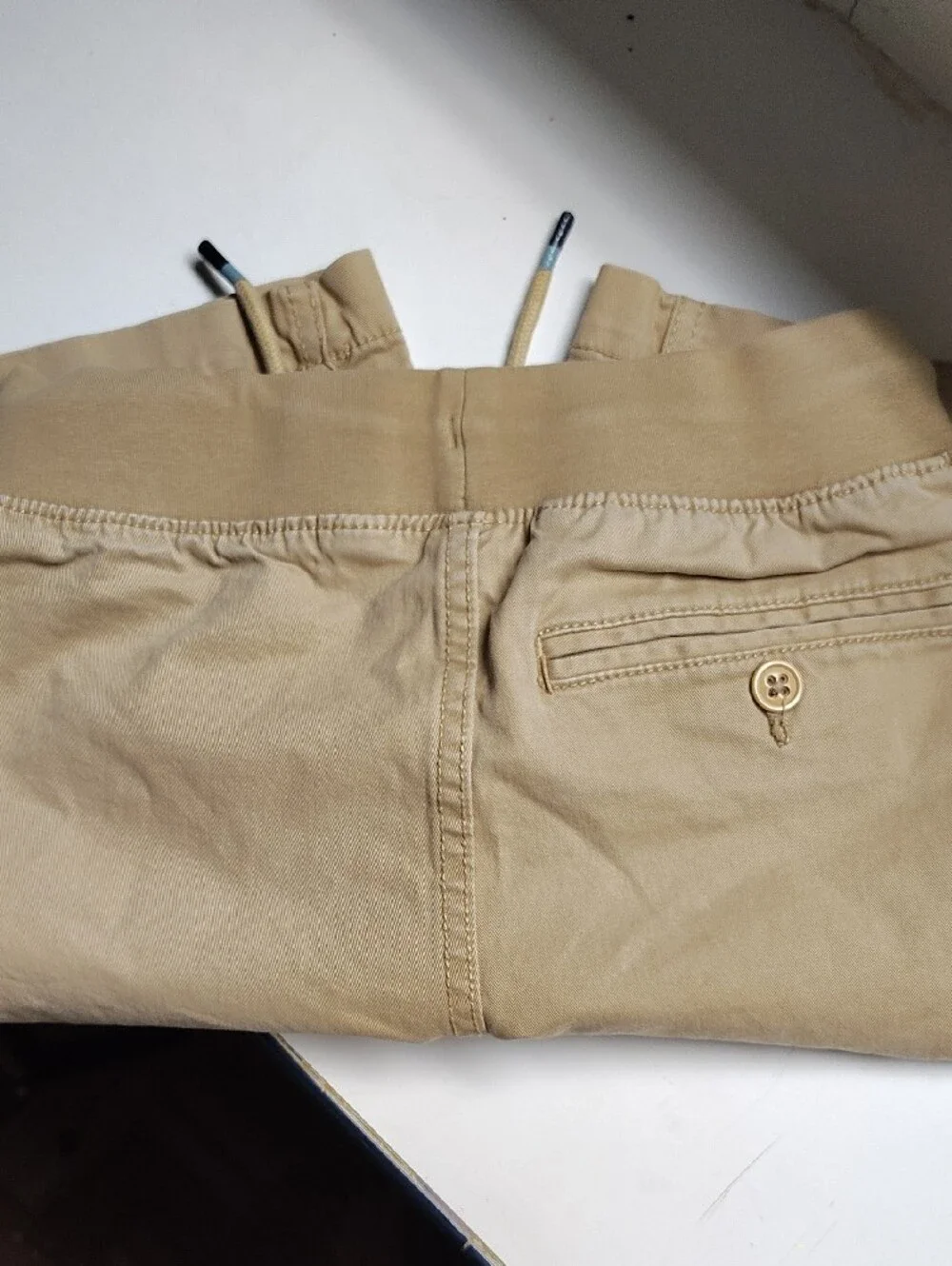 Kids Drawstring Casual Shorts size M  - Khaki